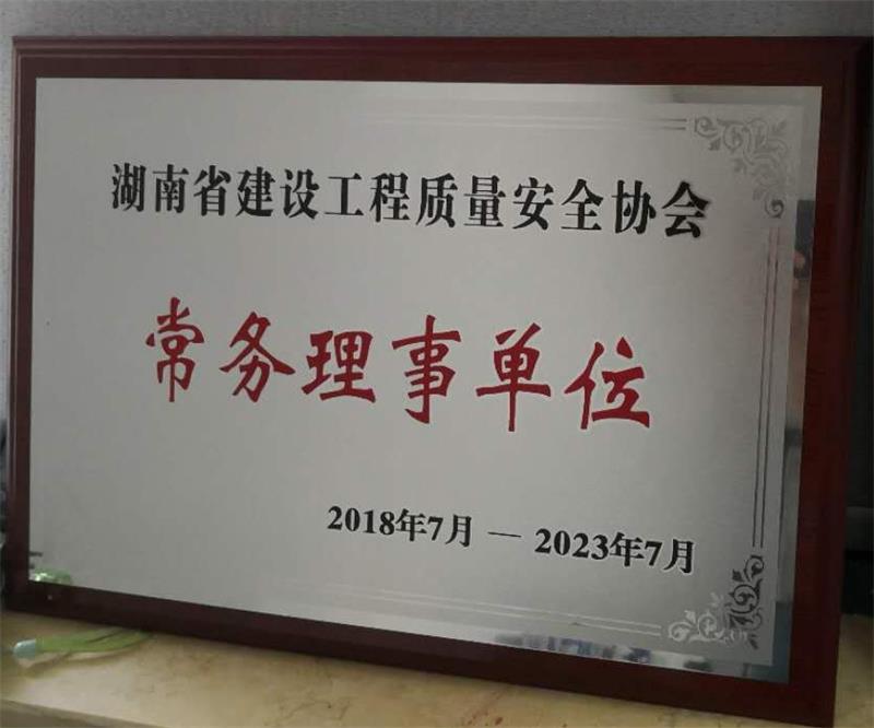 湘建智科湖南省建設工程質量安全協會常務理事單位